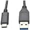 Tripp Lite CABLE, USB-C TO USB-A, 3', BK TRPU428003 - alternate 1